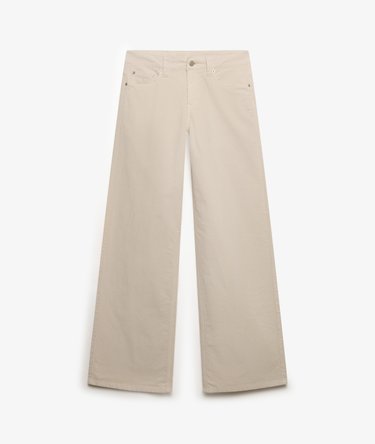 Mid Waist Baggy Mini Cord Pants Image 8