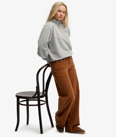 Keskikorkeat V&auml;lj&auml;t Vakosamettihousut Image 2