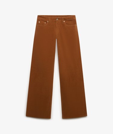 Keskikorkeat V&auml;lj&auml;t Vakosamettihousut Image 8