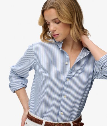 Oxford Langarmhemd mit schmaler Passform Image 2