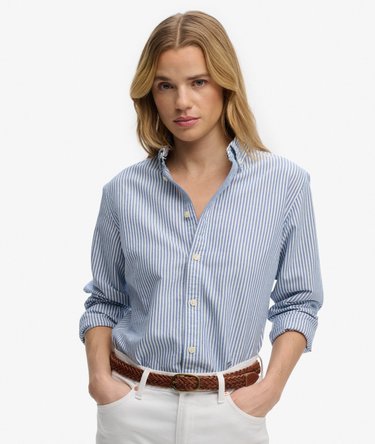 Oxford Langarmhemd mit schmaler Passform Image 1