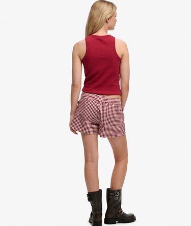 Organic Cotton Stripe Elasticated Shorts Image 6