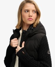 Cable Knit Sleeve Hybrid Jacket