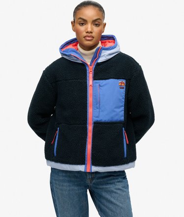 Vintage Sherpa Fleece Jakke Image 5