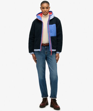 Vintage Sherpa Fleece Jakke Image 3