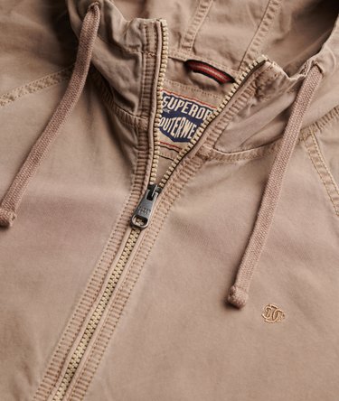 Gewassen Twill Jas met Capuchon Image 6