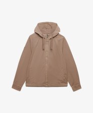 Hooded Washed Twill Jacket