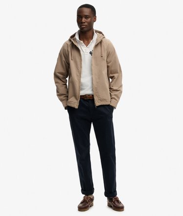 Gewassen Twill Jas met Capuchon Image 3