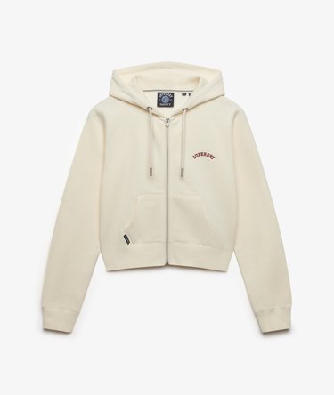 Sweat &agrave; capuche zipp&eacute; court Essential Logo Image 6