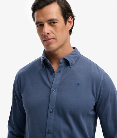 Chemise Piqu&eacute; Vintage Destroy Manches Longues Image 4