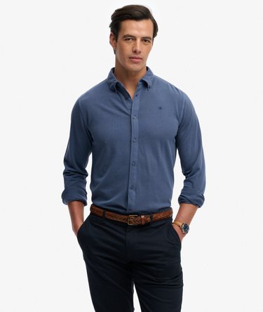 Chemise Piqu&eacute; Vintage Destroy Manches Longues Image 1