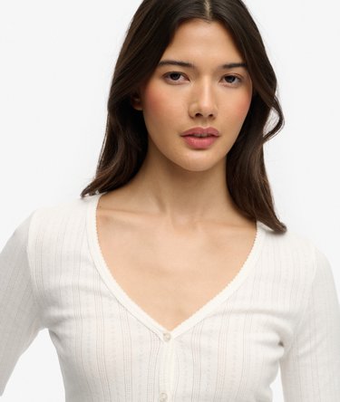 Cardigan Pointelle Athletic Essential Image 4