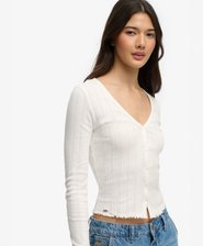 Cardigan Pointelle Athletic Essential