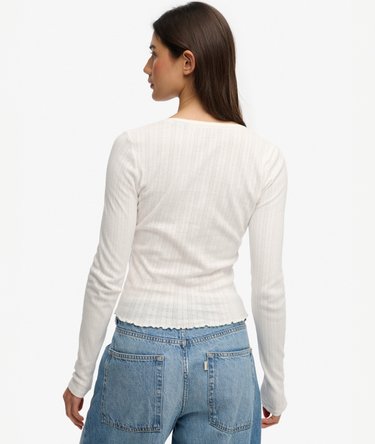 Cardigan Pointelle Athletic Essential Image 5