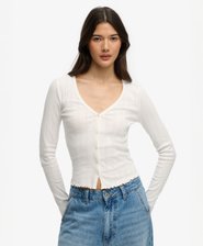 Cardigan Pointelle Athletic Essential