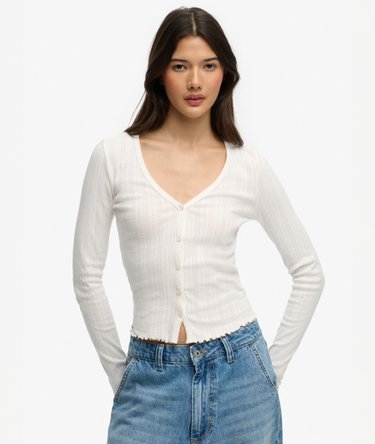 Cardigan Pointelle Athletic Essential Image 1