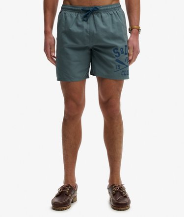 Printed Logo 16-Inch Swim Shorts Image 3