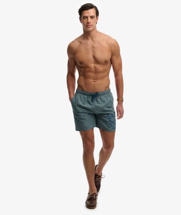 Printed Logo 16-Inch Swim Shorts Image 5