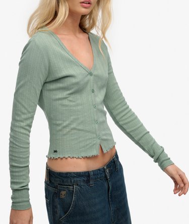 Cardigan Pointelle Athletic Essential Image 2