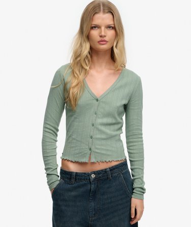 Cardigan Pointelle Athletic Essential Image 1