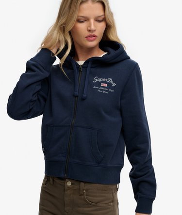 Athletic Essentials Cropped Zip Hoodie Image 2