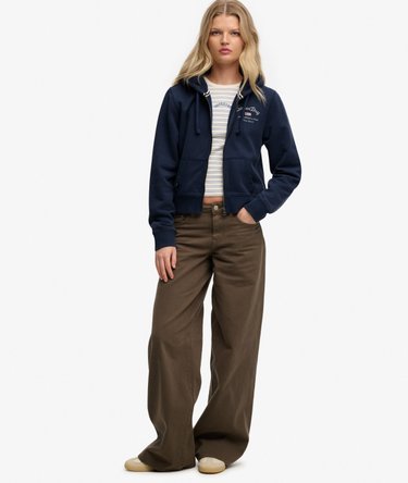 Athletic Essentials Cropped Zip Hoodie Image 3