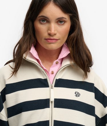 Studios Stripe Half Zip Sweatshirt Image 4