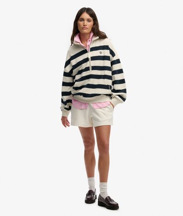 Studios Stripe Half Zip Sweatshirt Image 3