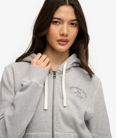 Athletic Essentials Cropped Zip Hoodie Image 4