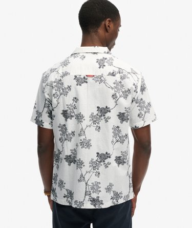 Kort&aelig;rmet strandskjorte Image 5