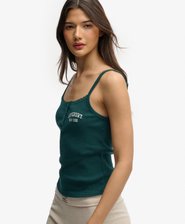 Athletic Essentials Cami Top met Borduursel en Knopen