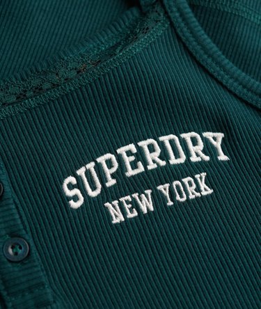 Athletic Essentials Embroidered Button Cami Top Image 6