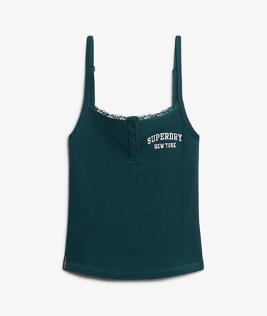 Athletic Essentials Embroidered Button Cami Top Image 7