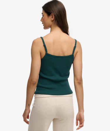 Athletic Essentials Embroidered Button Cami Top Image 5