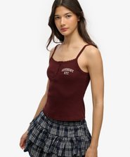 Top Cami con Botones y Bordado Athletic Essentials