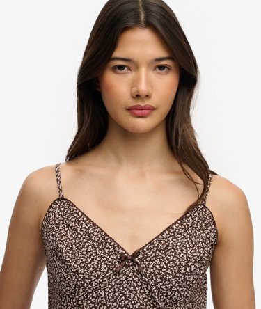 Printed Cami Top Image 4