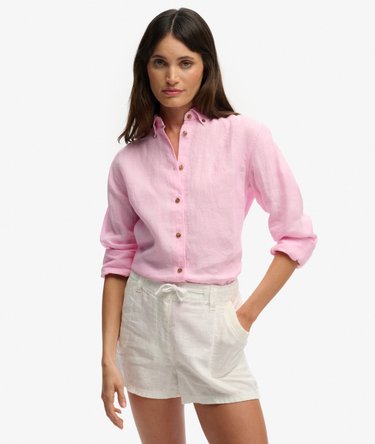 Koszula Premium Linen o dopasowanym kroju Image 1