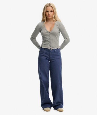 Athletic Essential Pointelle Cardigan Image 3