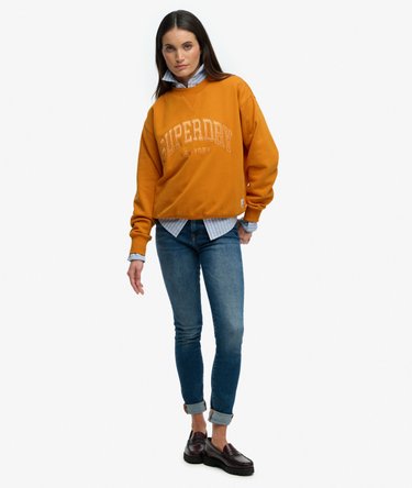 Sweatshirt Varsity &agrave; Appliqu&eacute; en Satin Image 3
