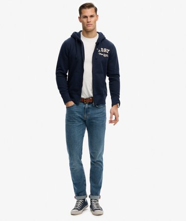 Sweat &agrave; capuche zipp&eacute; Vintage Athletic Image 3