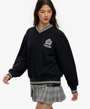 Country Club Crest V-Neckline Sweatshirt