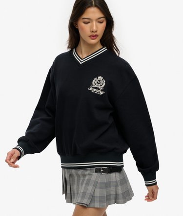 Country Club Crest V-Neckline Sweatshirt Image 2
