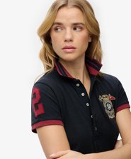 Heritage Polo-Oberteil mit schmaler Passform und Wappen