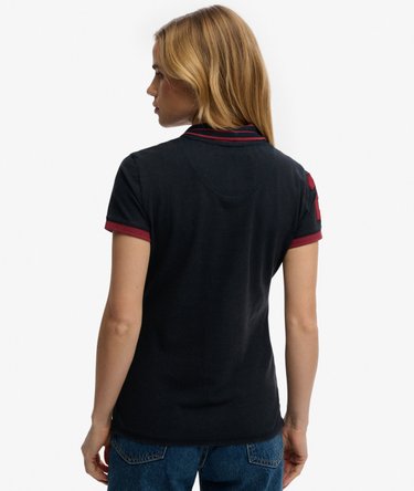 Heritage Polo-Oberteil mit schmaler Passform und Wappen Image 5