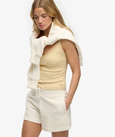 Athletic Essentials V-Ausschnitt Pointelle Cami Top Image 2