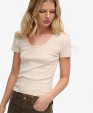 Athletic Essentials Striped Short Sleeve Top