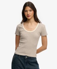 Top a Righe Athletic Essentials a Maniche Corte