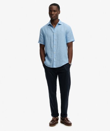 Riviera Short Sleeve Linen Shirt Image 3