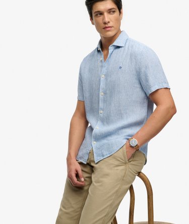 Riviera Short Sleeve Linen Shirt Image 2