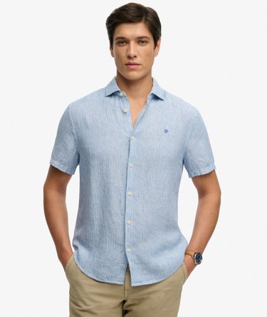 Riviera Short Sleeve Linen Shirt Image 1